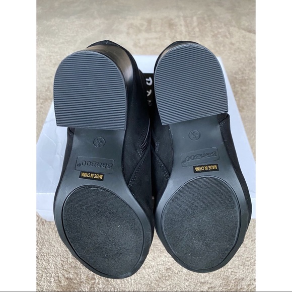 BAMBOO Suede Open Toe Bootie - Picture 6 of 8